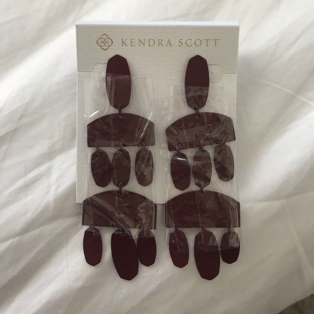 Maroon Earrings